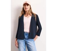 Street One Frauen Langarm Jacke im Strick-Look in Blau, Gr: 36