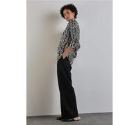 Street One Frauen Lange Bluse in Schwarz, Gr: 36