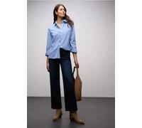 Lange Cord Hemdbluse Blau 40