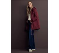 Street One Frauen Langer Blouson mit Kapuze in Rot, Gr: 46