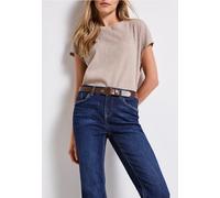 Street One Frauen Ledergürtel in Braun, Gr: 75