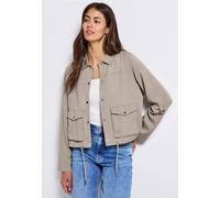 Street One Frauen Leichte Strukturjacke in Beige, Gr: 44