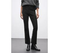 Street One Frauen Leo Bootcut Hose in Schwarz, Gr: 36