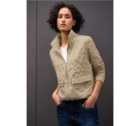 Street One Frauen Leo Jacquard Jacke in Beige, Gr: 40