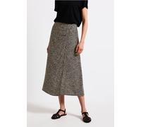 Street One Frauen Leo-Rock in Wickel-Optik in Beige, Gr: 38