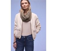 Street One Frauen Loop-Schal in Unifarbe aus Viskose in Braun, Gr: One size