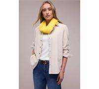 Street One Frauen Loop-Schal in Unifarbe aus Viskose in Gelb, Gr: One size