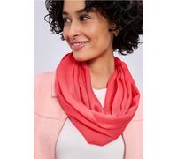 Street One Frauen Loop-Schal in Unifarbe aus Viskose in Rot, Gr: One size