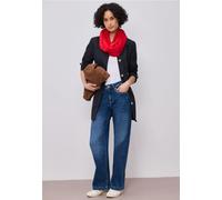 Street One Frauen Loop-Schal in Unifarbe aus Viskose in Rot, Gr: One size