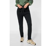 Street One Frauen Loose Fit Hose in Unifarbe in Schwarz, Gr: 36