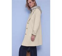 Outdoorjacke STREET ONE, Damen, Gr. 46, powder beige, Stoff, Obermaterial: 62% Polyester, 34% Viskose, 4% Elasthan; Obermaterial 2: 62% Polyester, 34% Viskose, 4% Elasthan; Futter: 100% Polyester, uni