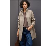 Street One Frauen Mantel mit Strickdetails in Beige, Gr: 38