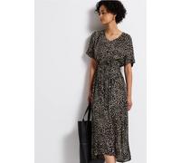 Street One Maxi Viscose Shirt Dress_AOP Black 34