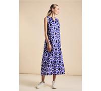 Street One Frauen Maxikleid mit Print in Blau, Gr: 38