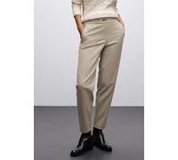 Street One Frauen Melange Hose mit Detail in Beige, Gr: 42