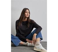 Street One Frauen Melange-Look Pullover in Lila, Gr: 36