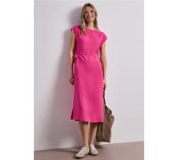Street One Frauen Midi-Kleid mit U-Boot-Ausschnitt in Pink, Gr: 46