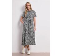 Street One Midi-Kleid mit Zick-Zack-Muster deep Blue 34