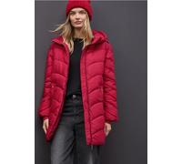 Steppjacke STREET ONE, Damen, Gr. 40, carpet rot, Stoff, Obermaterial: 100% Polyester; Futter: 100% Polyester; Füllung: 100% Polyester, unifarben, normal hüftbedeckend, ohne Ausschnitt, elastischer Bu