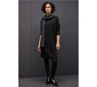 Street One Frauen Midi Strickkleid in Schwarz, Gr: 42