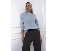 Street One Frauen Mouline Pullover in Blau, Gr: 46