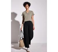 Street One Frauen Musselin-Bluse in Beige, Gr: 34