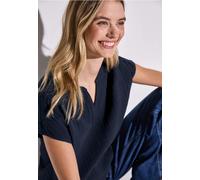 Street One Frauen Musselin-Bluse in Blau, Gr: 34