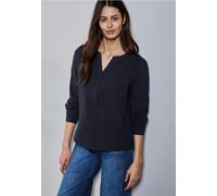 Street One Frauen Musselin-Bluse in Blau, Gr: 34