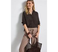 Street One Frauen Musselin Hemdbluse in Braun, Gr: 34