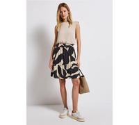 Street One Frauen Musselin Paperbag Rock in Grau, Gr: 36