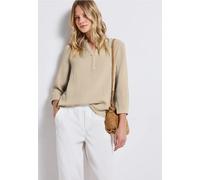 STREET ONE Damen A345607 Musselin Tunika, Coastal Beige, 36