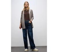 Street One Frauen Offener Cardigan in Beige, Gr: 38