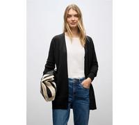 Street One Frauen Offener Cardigan in Schwarz, Gr: 38