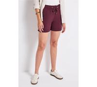 Street One Frauen Paperbag Shorts in Rot, Gr: 34