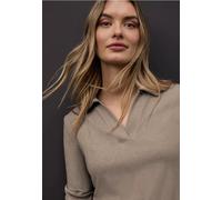 Street One Frauen Poloshirt in Braun, Gr: 42