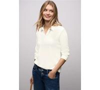 Poloshirt mit Zipper Weiß 44