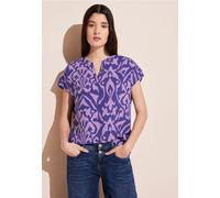 Street One Frauen Print Bluse in Blau, Gr: 36