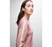Rundhalspullover STREET ONE, Damen, Gr. 38, powder pink meliert, Strick, Obermaterial: 30% Polyester, 29% Polyacryl, 21% Viskose, 20% Nylon, meliert, regular fit normal, Rundhals, Rippbündchen, Pullov