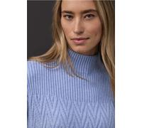 Street One Frauen Pullover mit Strukturmix in Blau, Gr: 42