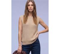 Street One Frauen Pullunder in Unifarbe in Beige, Gr: 38