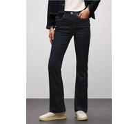 Street One Frauen Rinsed Bootcut Jeans in Blau, Gr: 34