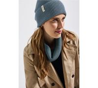 Street One Frauen Rippstrick Loop-Schal in Blau, Gr: One size