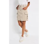 Street One Frauen Rock im Cargo-Look in Beige, Gr: 38