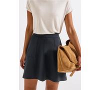 Street One Frauen Rock in Unifarbe in Blau, Gr: 34