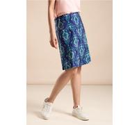 Street One Frauen Rock mit Print in Blau, Gr: 40