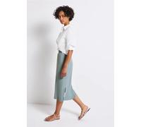 Maxirock STREET ONE, Damen, Gr. 42, blau (arona blau), Stoff, 75% Viskose, 20% Polyester, 5% Elasthan, unifarben, normal wadenlang, Röcke, High Waist (82213943-42) arona blau