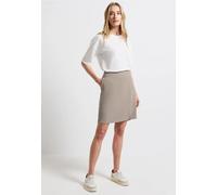 Street One Frauen Rock mit seitlichem Schlitz in Beige, Gr: 46