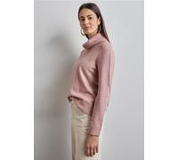 Rollkragenpullover STREET ONE Gr. 36, rosa (petal rose mel.) Damen Pullover (68884327-36) petal rose mel.
