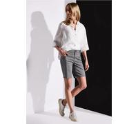 Street One Frauen Satin Bermuda in Grau, Gr: 32