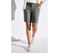 Street One Frauen Satin Bermuda in Grün, Gr: 36